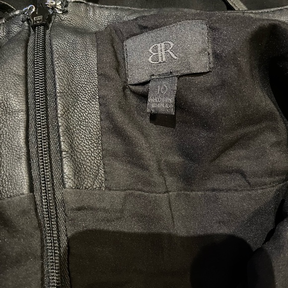 Banana Republic Black Leather Flowy Dress - Picture 5 of 5